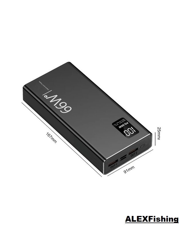 Išorinės baterijos Power Bank 66W PD