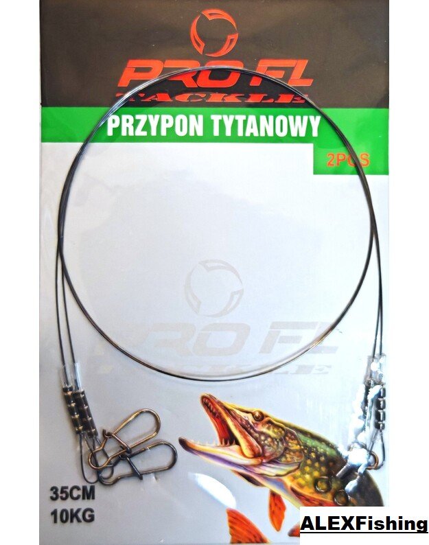 Pavadėlis Pro FL Titaninis  25cm 10kg 2vnt