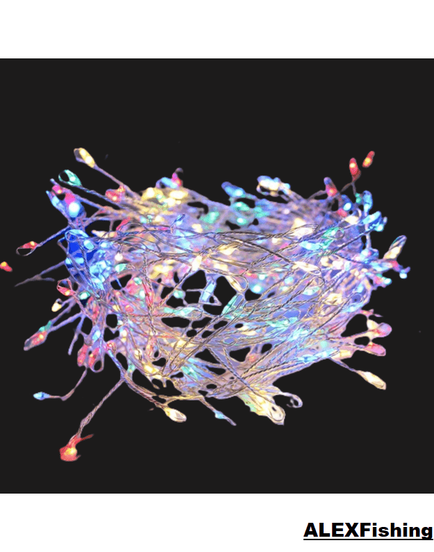 300 Led lanksti vielos girlianda 9m Spalvota 1