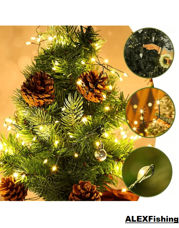 1000 LED vielinė girlianda Pasaka 36 m Šilta balta 4