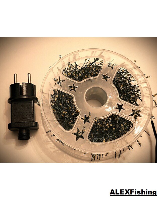 1000 LED vielinė girlianda Pasaka 36 m Šilta balta 12