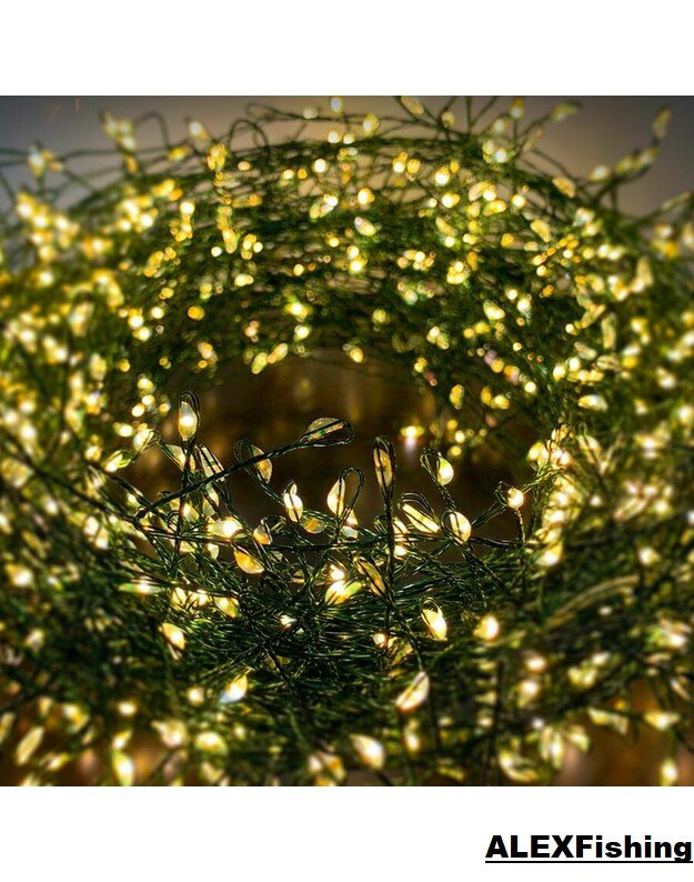 1000 LED vielinė girlianda Pasaka 36 m Šilta balta 6