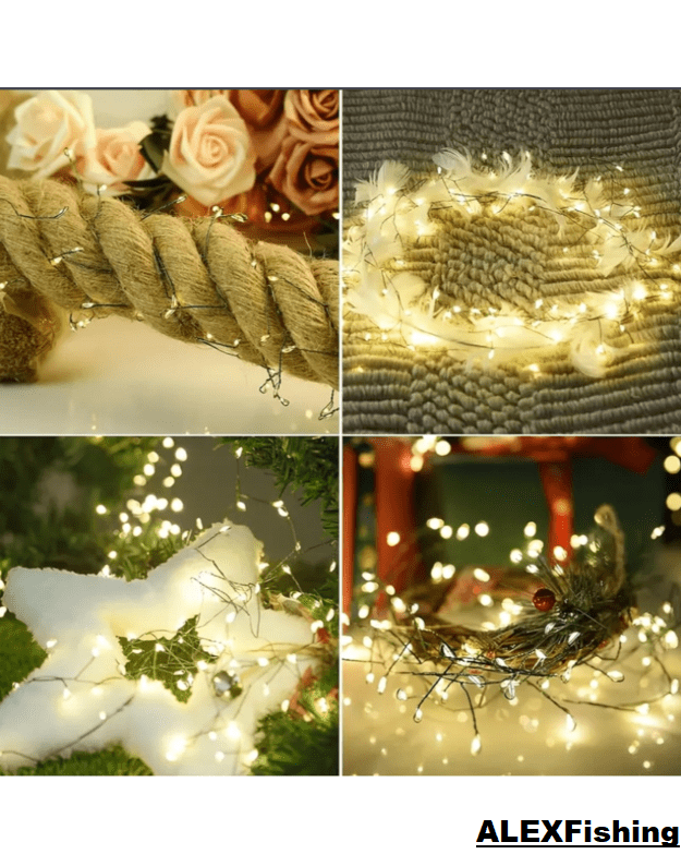 1000 LED vielinė girlianda Pasaka 36 m Šilta balta 7