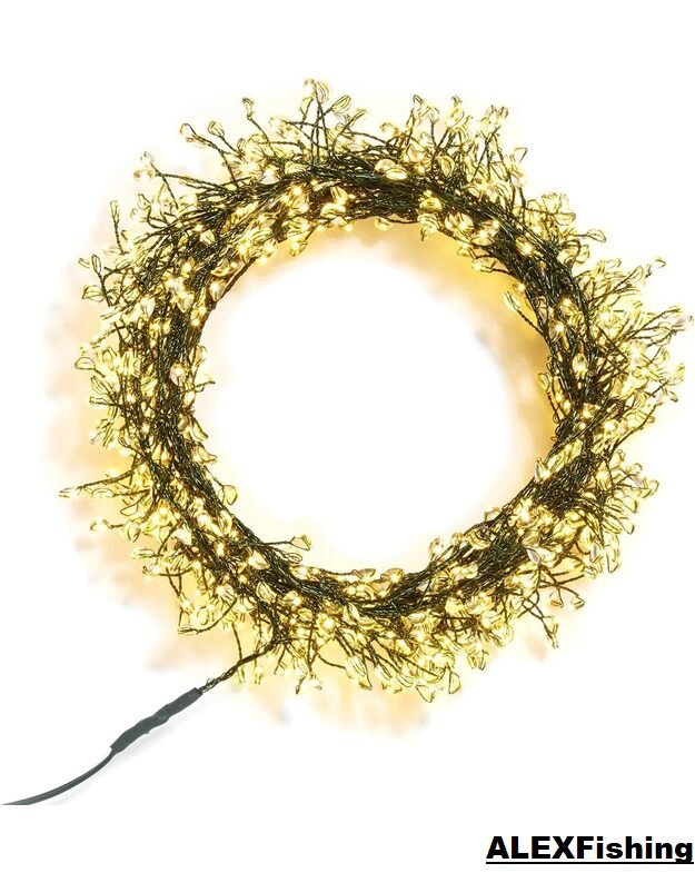 1000 LED vielinė girlianda Pasaka 36 m Šilta balta 2