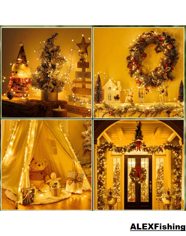 1000 LED vielinė girlianda Pasaka 36 m Šilta balta 8