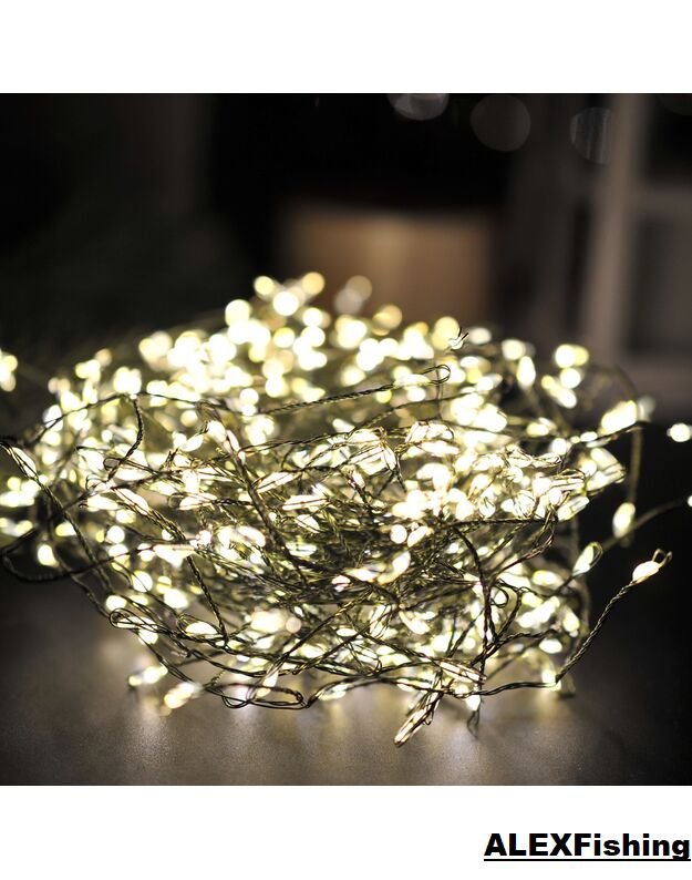 1000 LED vielinė girlianda Pasaka 36 m Šilta balta 3