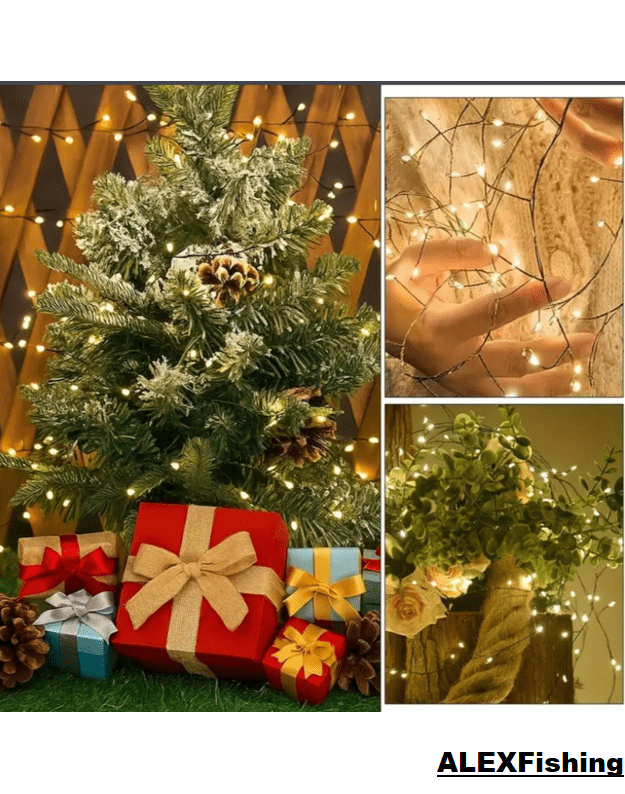 1000 LED vielinė girlianda Pasaka 36 m Šilta balta 9