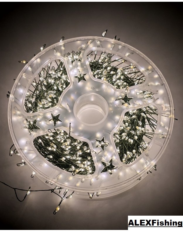 1000 LED vielinė girlianda Pasaka 36 m Šilta balta 1