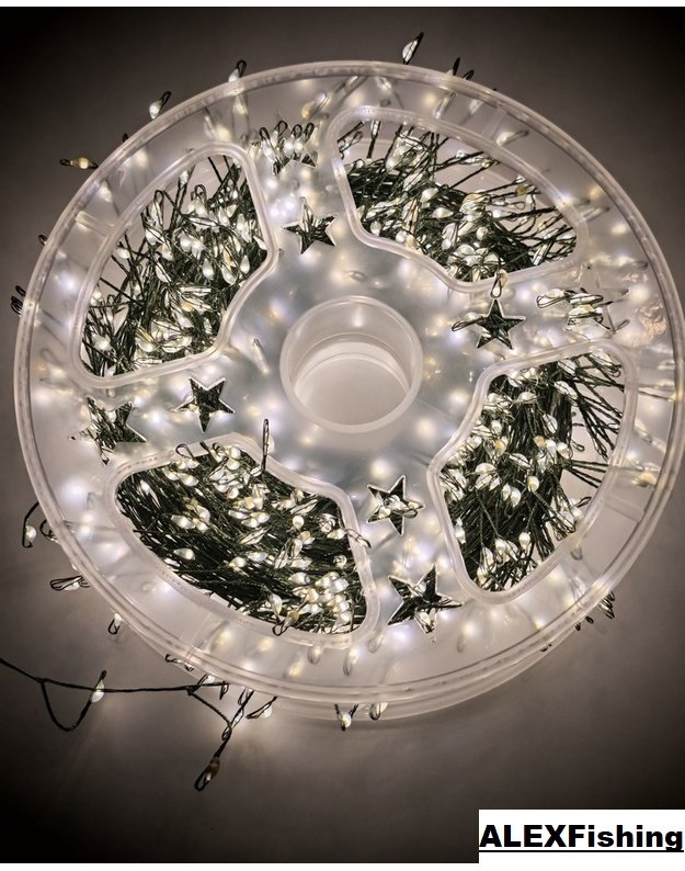 1000 LED vielinė girlianda Pasaka 36 m Šilta balta