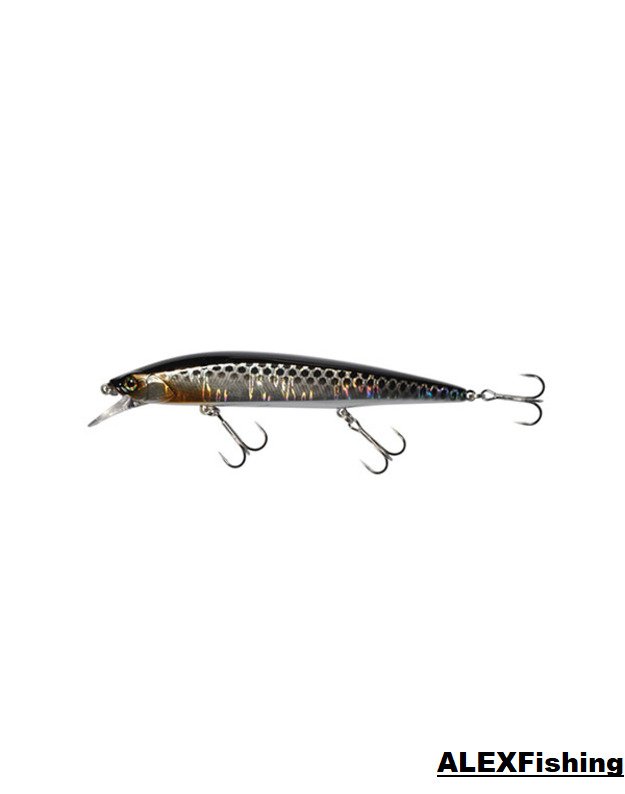 Vobleris Jackall Rerange 130SP 21.5g HL Silver & Black