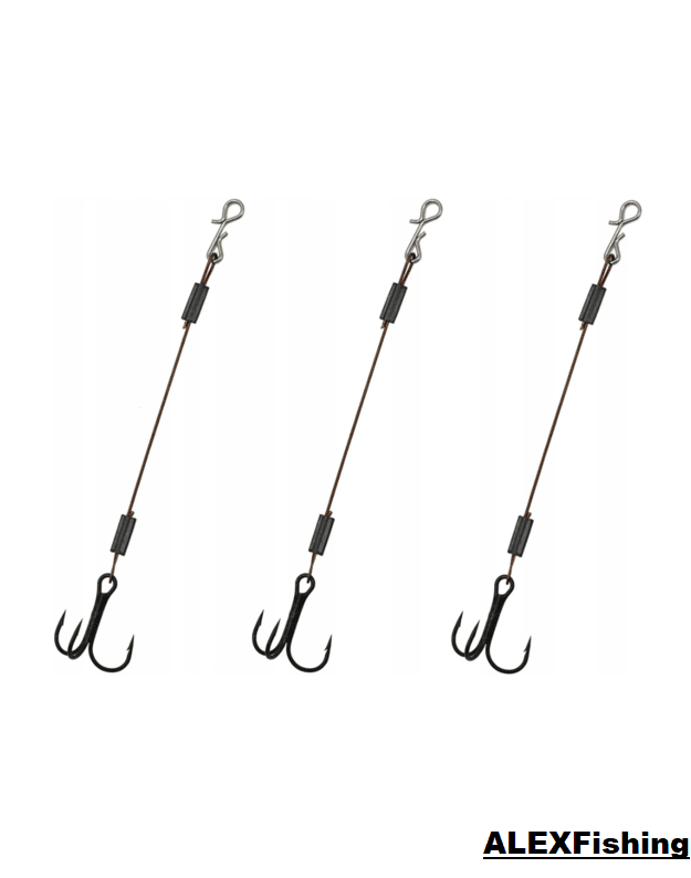 Sistemėlė Miracle Fish 1x7 Stinger 5.5cm/#6/15kg. 3vnt