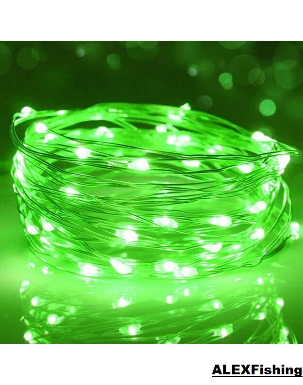 500 Led lanksti vielos girlianda 50m Žalia