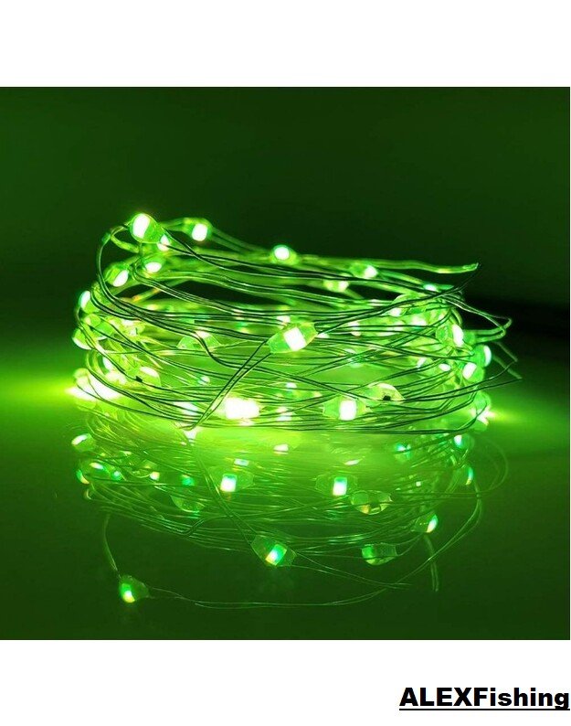 500 Led lanksti vielos girlianda 50m Žalia 1