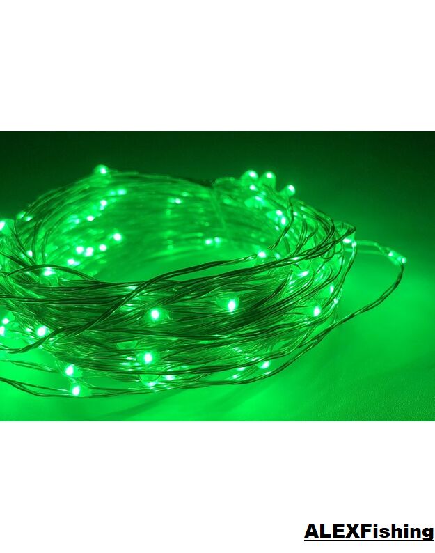 500 Led lanksti vielos girlianda 50m Žalia 2