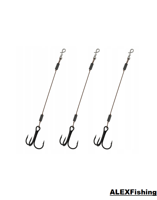 Sistemėlė Miracle Fish 1x7 Stinger 7.5cm/#4/15kg. 3vnt
