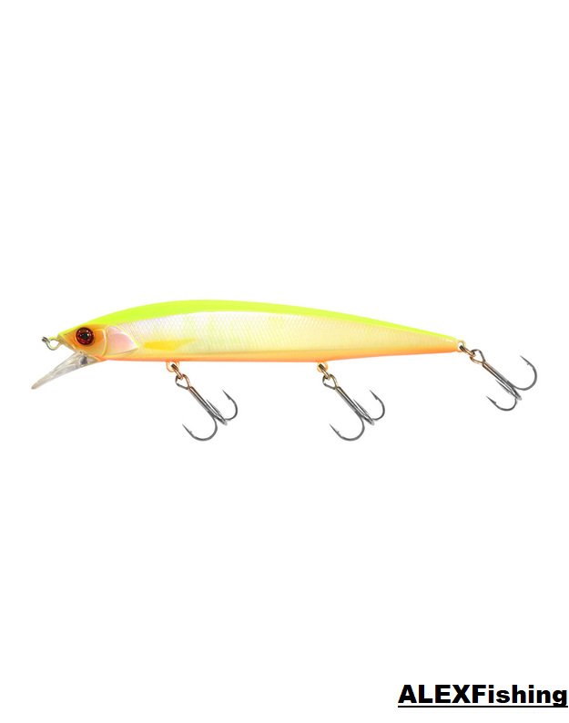 Vobleris Jackall Rerange 110SP MR 15.9g Chartreuse Back Pearl
