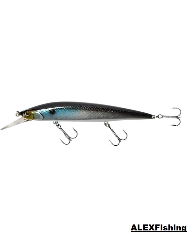 Vobleris Jackall Rerange 110SP 14.8g HL Bora Silver & Black