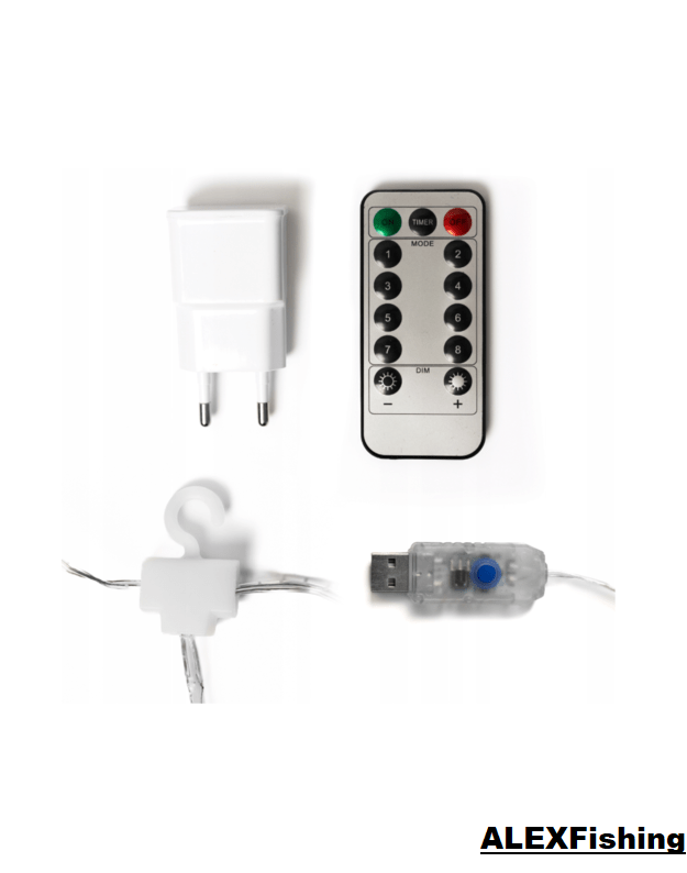 LED USB užuolaida - girlianda 300 Led 3x3m Šilta balta 1