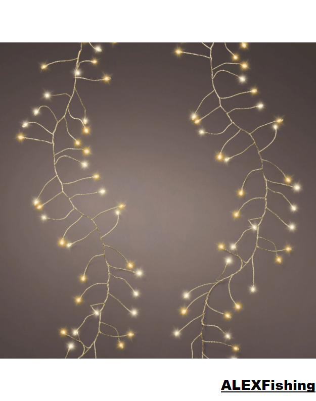 300 Led Vieline Girlianda Pasaka 9m Šilta balta 2