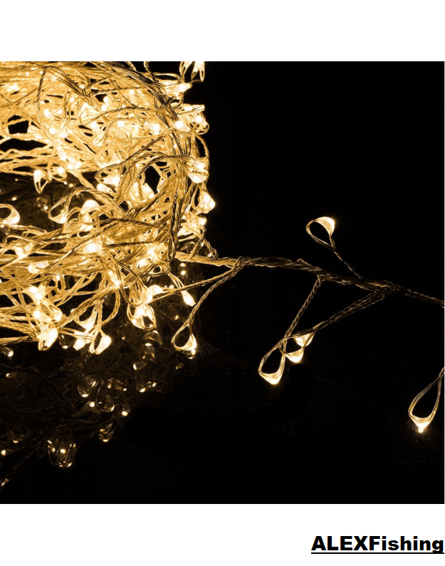 300 Led Vieline Girlianda Pasaka 9m Šilta balta 7