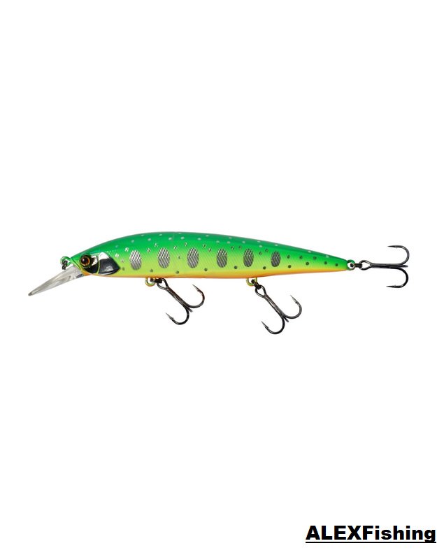 Vobleris Jackall Rerange 110SP MR 15.9g Chartreuse Back Yamame