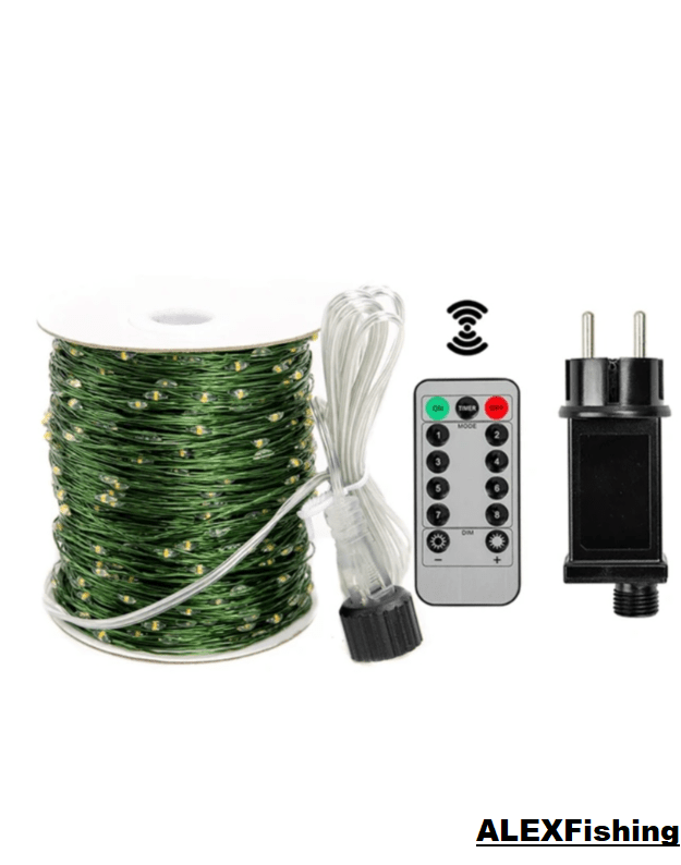 500 Led lanksti vielos girlianda „Rasa“ 50m Šilta balta