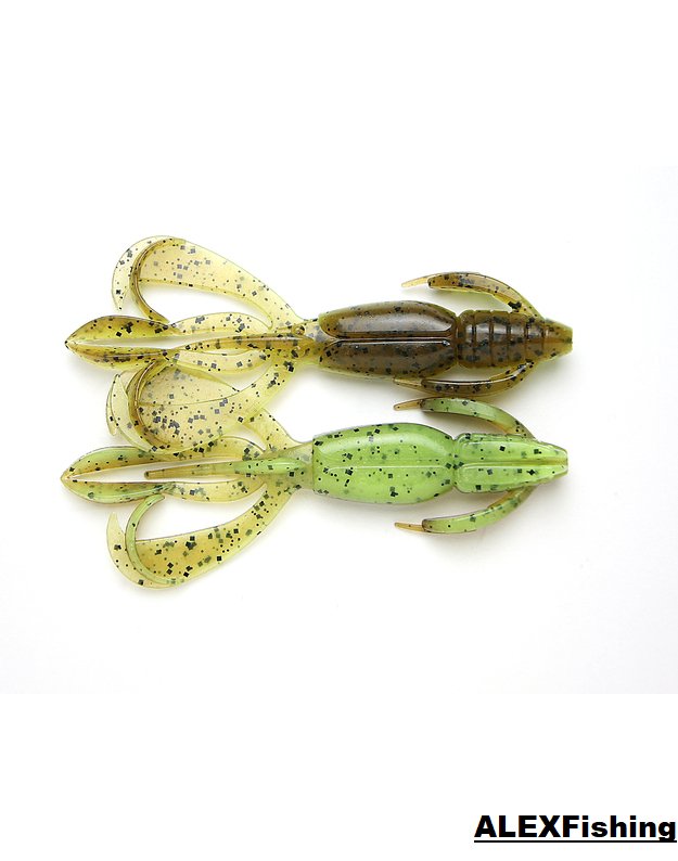 Guminukas Keitech Crazy Flapper 2,4"-401T Green Pumpkin / Chartreuse