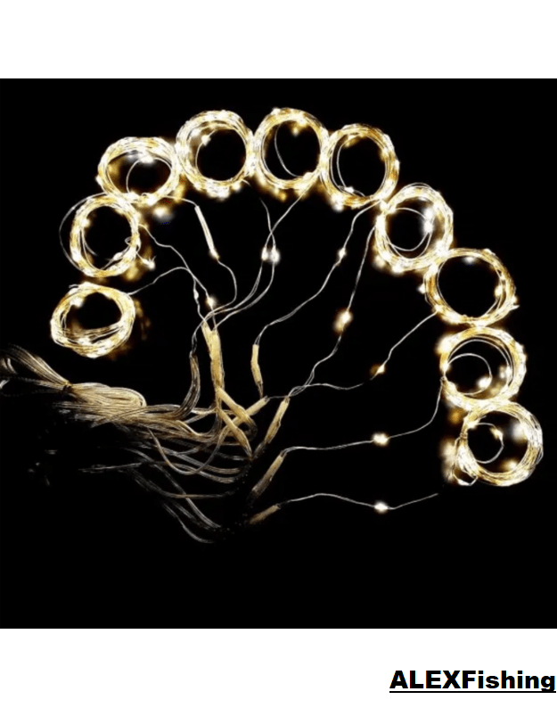 LED USB užuolaida - girlianda 300 Led 3x2m Šilta balta 6