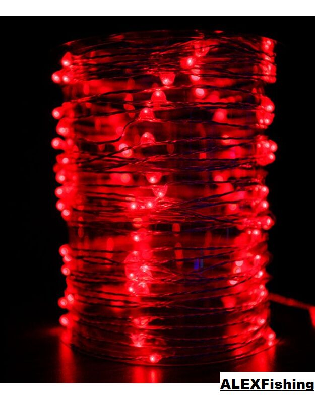 500 Led lanksti vielos girlianda „Rasa“ 50m Raudona 4