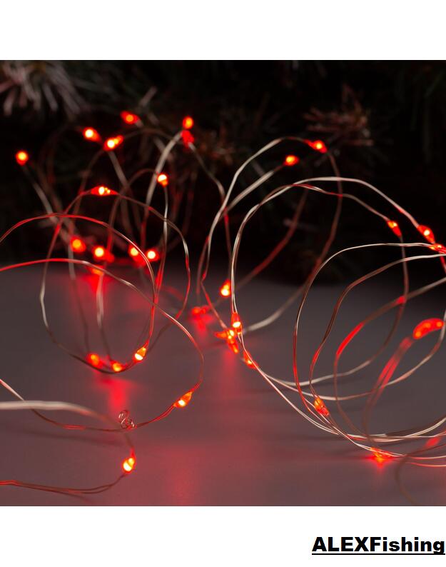 500 Led lanksti vielos girlianda „Rasa“ 50m Raudona 6