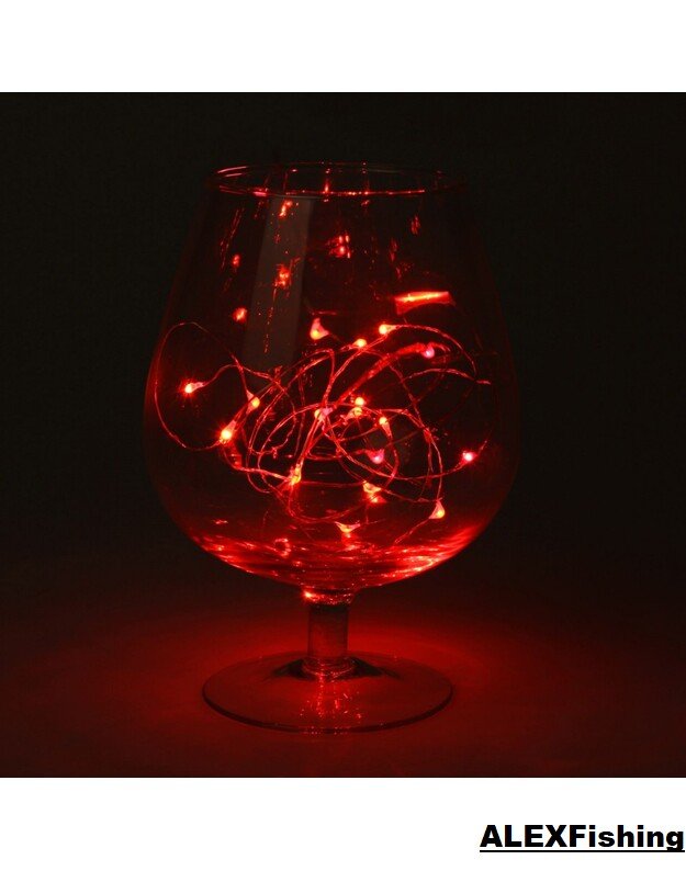 500 Led lanksti vielos girlianda „Rasa“ 50m Raudona 7