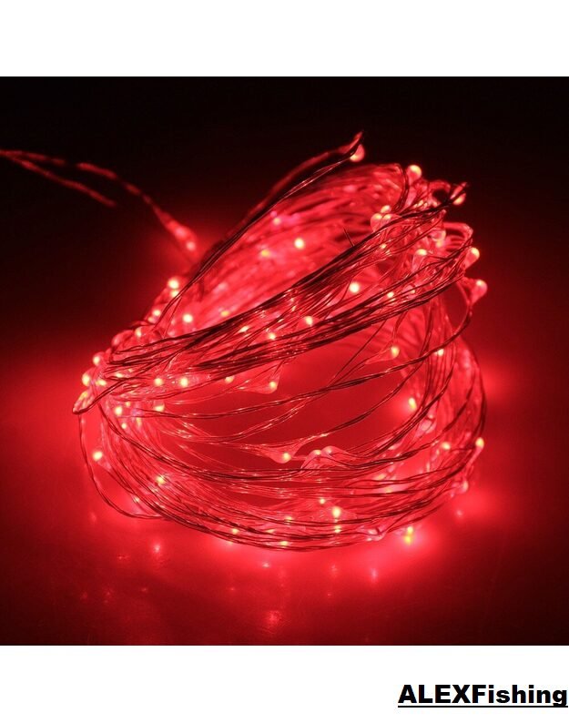 500 Led lanksti vielos girlianda „Rasa“ 50m Raudona 8