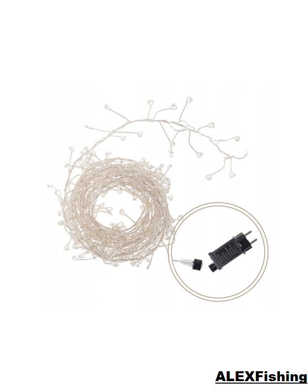 300 Led lanksti vielos girlianda 15m Šilta balta