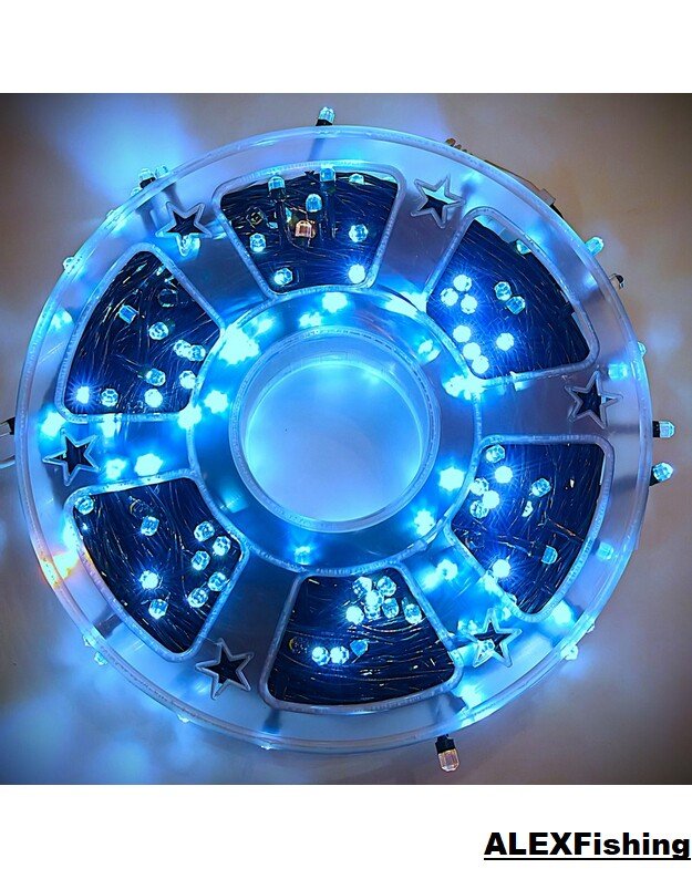 290 Led lempučių girlianda FLASH Šalta balta + Šilta balta blykstė 50m 3