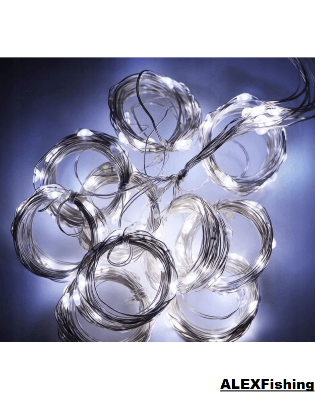 LED USB užuolaida - girlianda 300 Led 3x2m Šalta balta 3