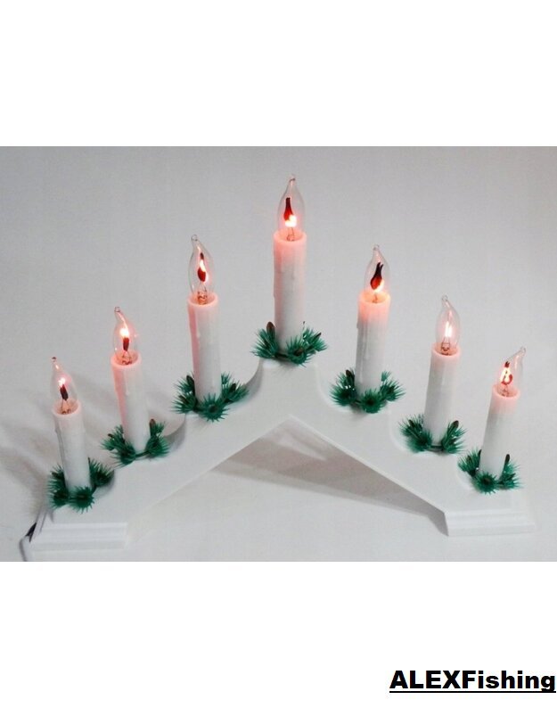 Kalėdinė šviečianti dekoracija Žvakės