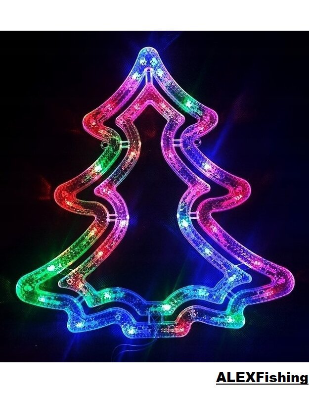 Kalėdinė LED dekoracija Eglutė Spalvota