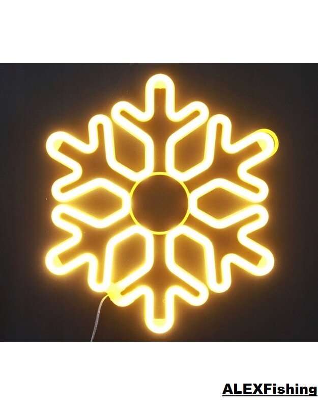 Kalėdinė LED dekoracija Snaigė Neon 40cm