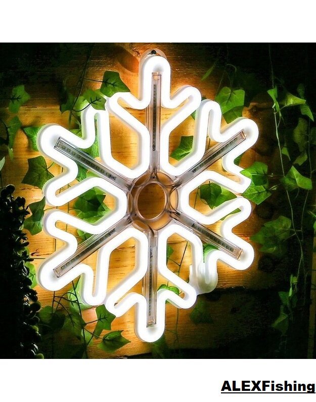 Kalėdinė LED dekoracija Snaigė Neon 40cm