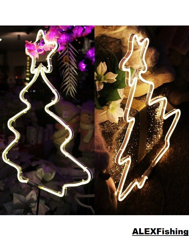 Kalėdinė LED dekoracija Eglutė Neon Šilta balta