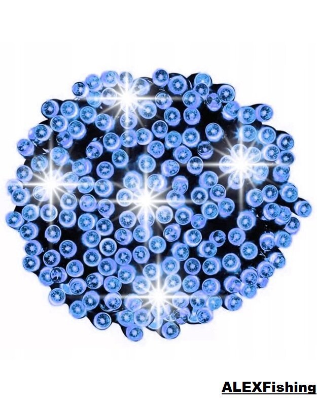 100 Led lempučių girlianda FLASH Mėlyna