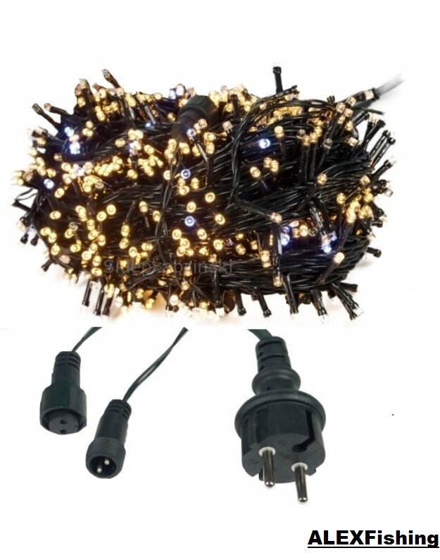 300 Led lempučių girlianda FLASH Šilta balta 4