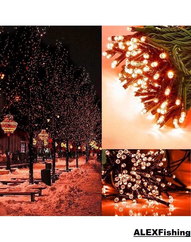 500 Led lempučių girlianda Raudona