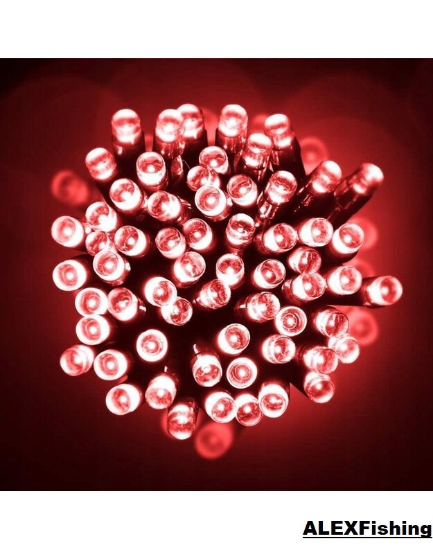 500 Led lempučių girlianda Raudona