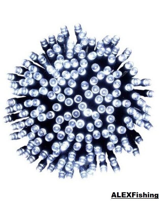 300 Led lempučių girlianda Šalta balta