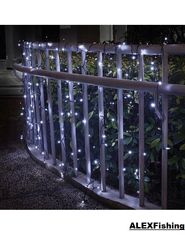 300 Led lempučių girlianda Šalta balta