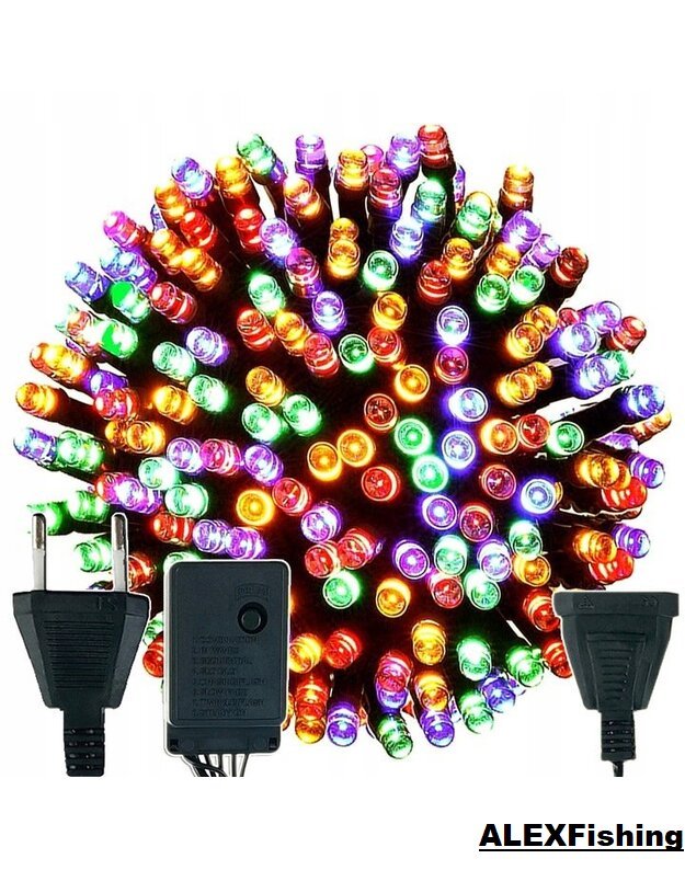 300 Led lempučių girlianda Spalvota