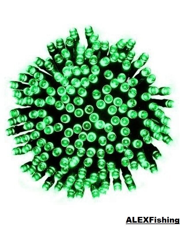 100 Led lempučių girlianda žalia