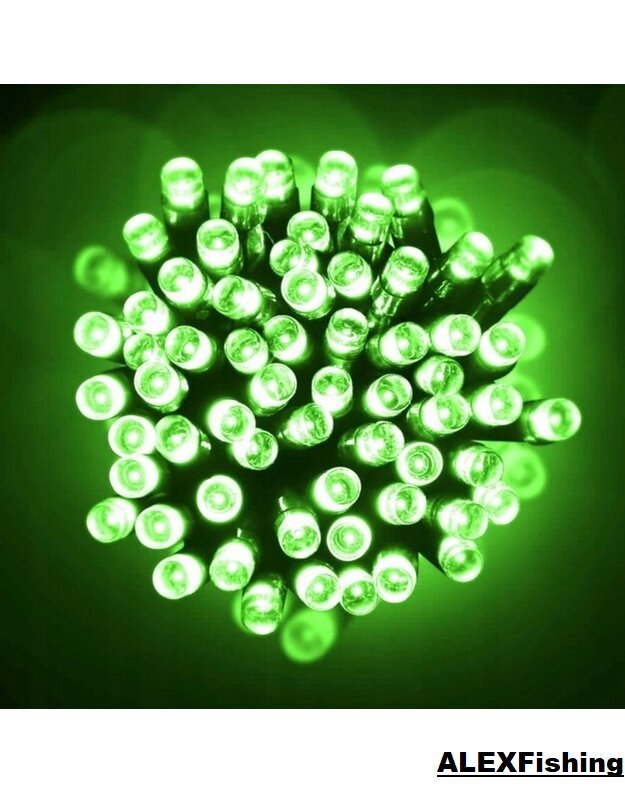100 Led lempučių girlianda žalia