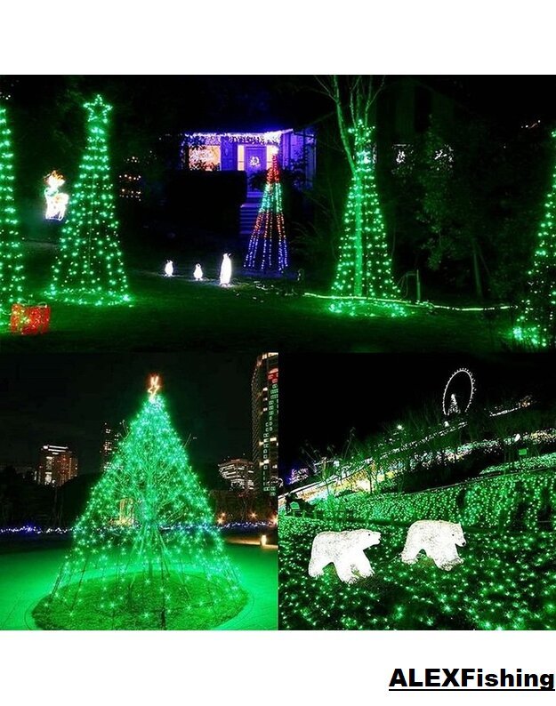 100 Led lempučių girlianda žalia